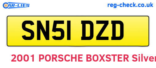 SN51DZD are the vehicle registration plates.