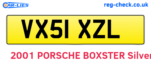 VX51XZL are the vehicle registration plates.