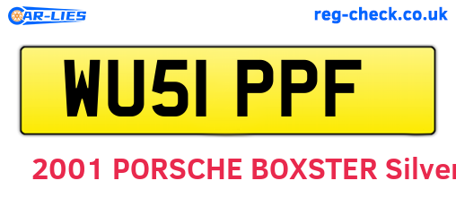 WU51PPF are the vehicle registration plates.