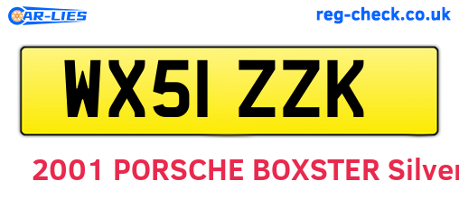WX51ZZK are the vehicle registration plates.