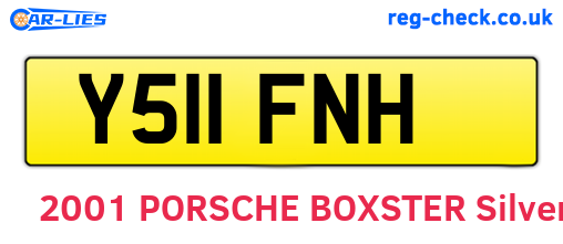 Y511FNH are the vehicle registration plates.