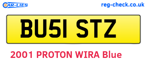 BU51STZ are the vehicle registration plates.