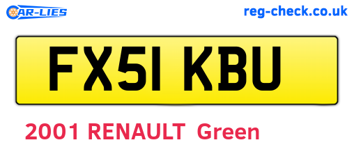FX51KBU are the vehicle registration plates.