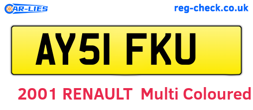 AY51FKU are the vehicle registration plates.