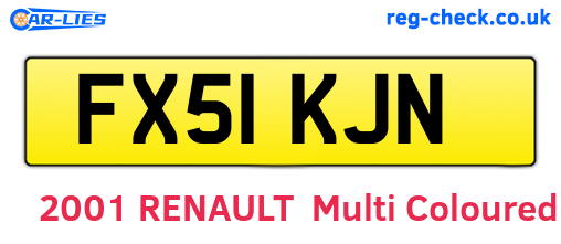 FX51KJN are the vehicle registration plates.