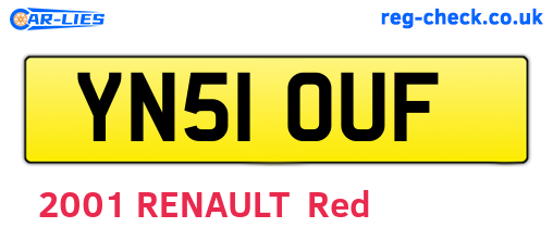 YN51OUF are the vehicle registration plates.