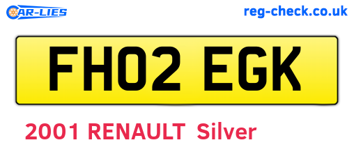 FH02EGK are the vehicle registration plates.