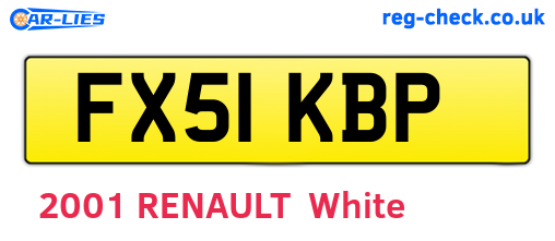 FX51KBP are the vehicle registration plates.