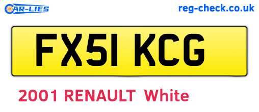 FX51KCG are the vehicle registration plates.