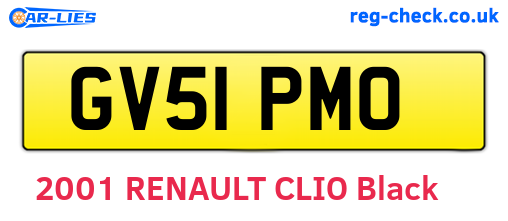GV51PMO are the vehicle registration plates.