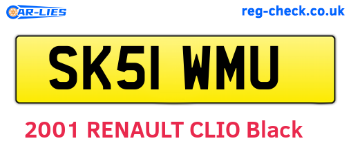 SK51WMU are the vehicle registration plates.