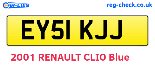 EY51KJJ are the vehicle registration plates.