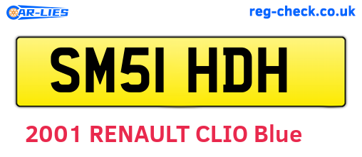 SM51HDH are the vehicle registration plates.