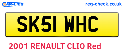 SK51WHC are the vehicle registration plates.