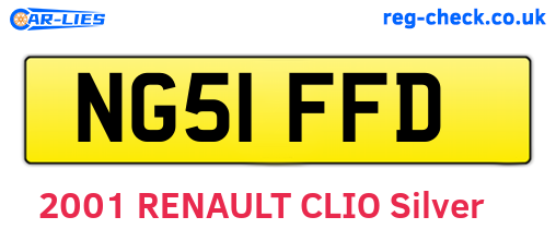 NG51FFD are the vehicle registration plates.