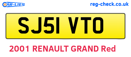 SJ51VTO are the vehicle registration plates.
