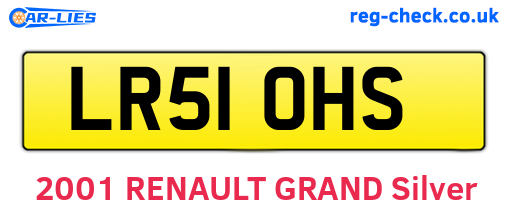 LR51OHS are the vehicle registration plates.