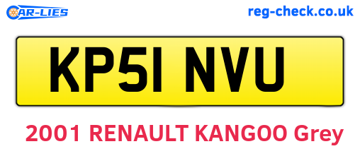 KP51NVU are the vehicle registration plates.