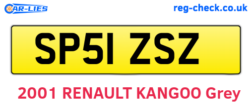 SP51ZSZ are the vehicle registration plates.