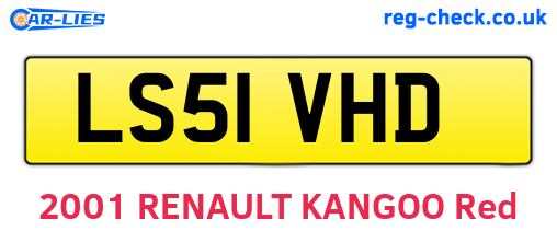 LS51VHD are the vehicle registration plates.