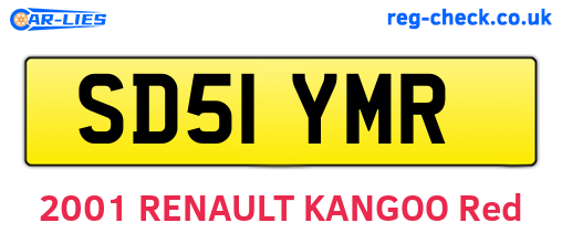 SD51YMR are the vehicle registration plates.