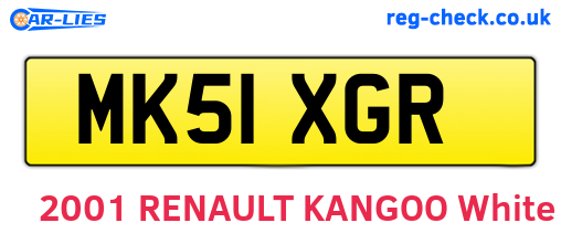 MK51XGR are the vehicle registration plates.