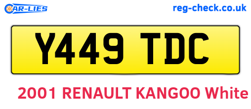Y449TDC are the vehicle registration plates.