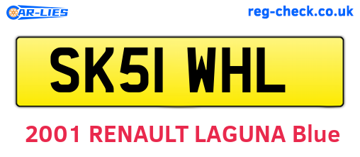 SK51WHL are the vehicle registration plates.