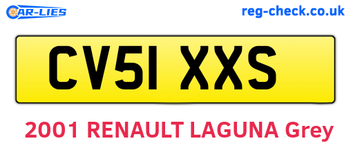 CV51XXS are the vehicle registration plates.