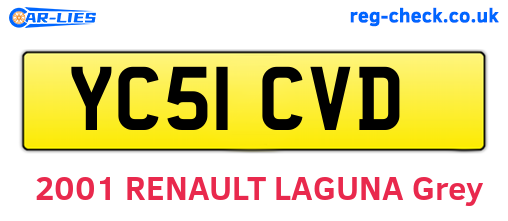 YC51CVD are the vehicle registration plates.