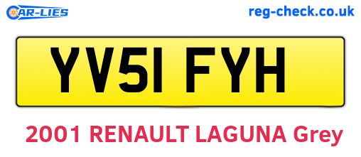 YV51FYH are the vehicle registration plates.