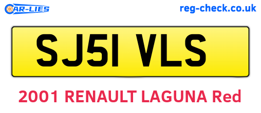 SJ51VLS are the vehicle registration plates.