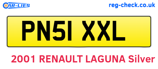 PN51XXL are the vehicle registration plates.