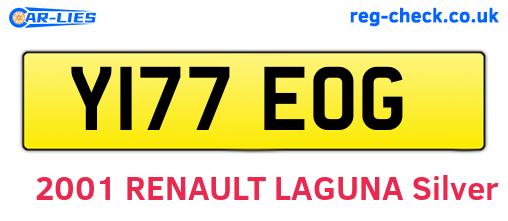 Y177EOG are the vehicle registration plates.