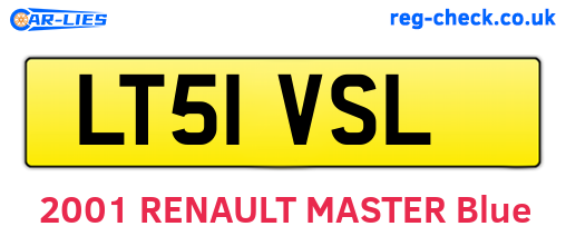 LT51VSL are the vehicle registration plates.