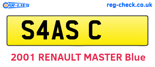 S4ASC are the vehicle registration plates.