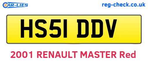 HS51DDV are the vehicle registration plates.