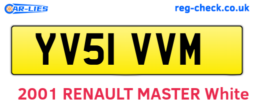 YV51VVM are the vehicle registration plates.