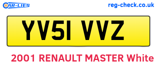 YV51VVZ are the vehicle registration plates.