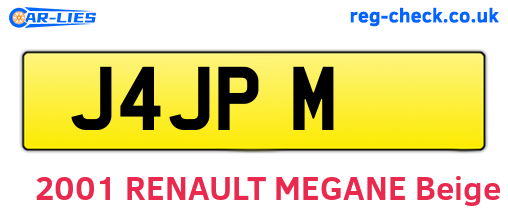 J4JPM are the vehicle registration plates.