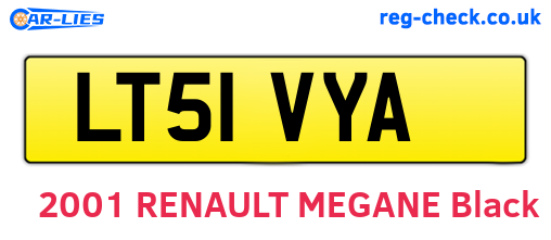 LT51VYA are the vehicle registration plates.