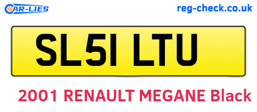 SL51LTU are the vehicle registration plates.