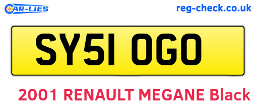 SY51OGO are the vehicle registration plates.