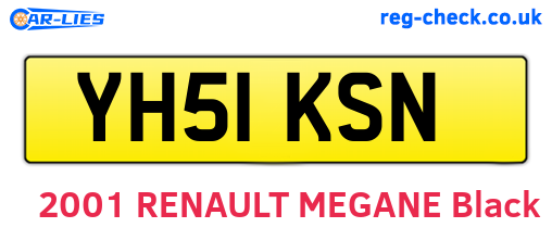 YH51KSN are the vehicle registration plates.