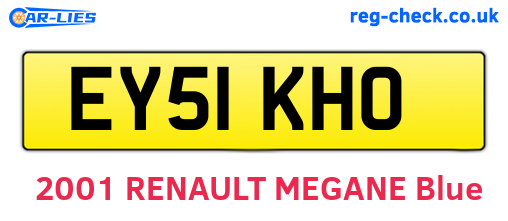 EY51KHO are the vehicle registration plates.
