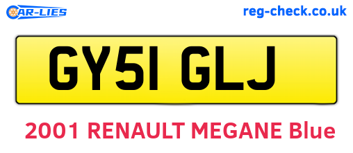 GY51GLJ are the vehicle registration plates.