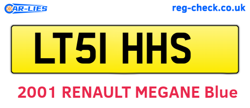 LT51HHS are the vehicle registration plates.