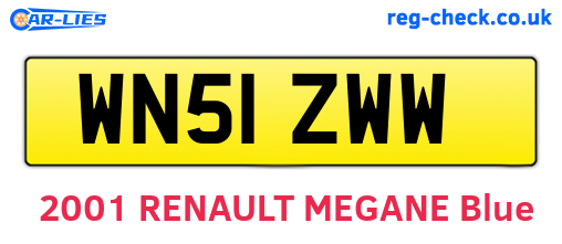 WN51ZWW are the vehicle registration plates.