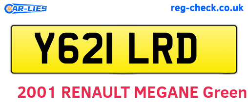 Y621LRD are the vehicle registration plates.