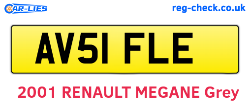 AV51FLE are the vehicle registration plates.